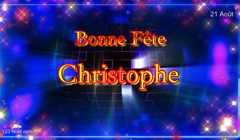 Joyeuse Fête Christophe !